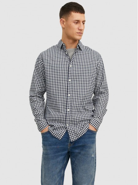 Camisa Hombre Ajedrez Jack & Jones