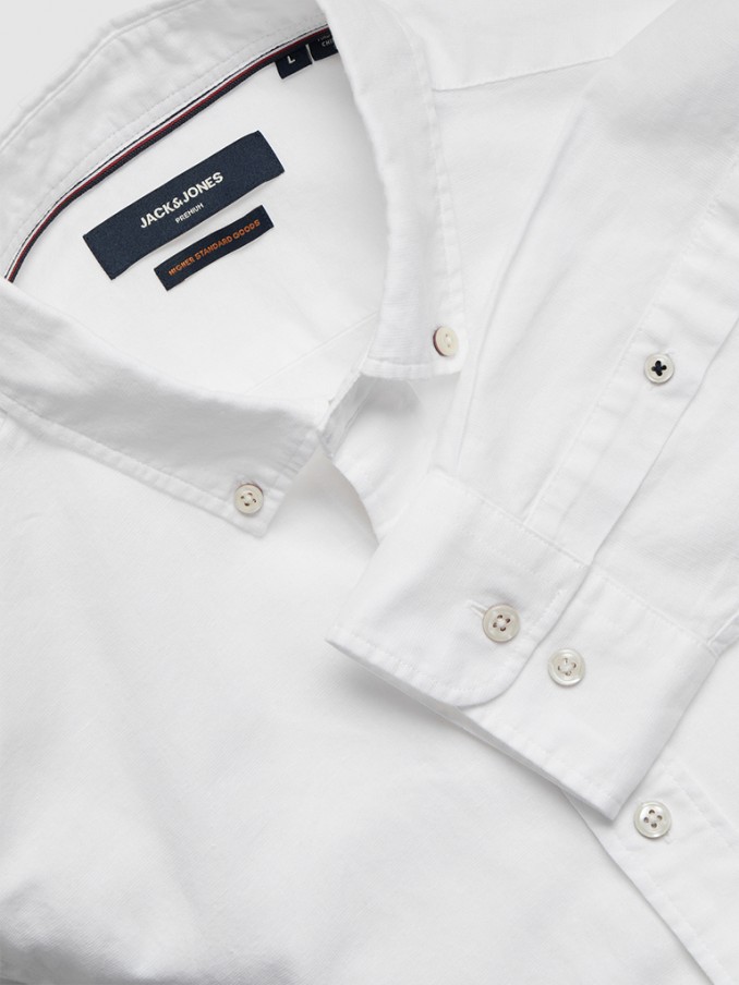 Camisa Hombre Blanco Jack & Jones
