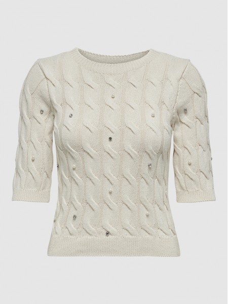 Pullover Woman Cream Only