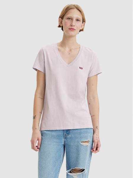 Camiseta Mujer Rosa Levis