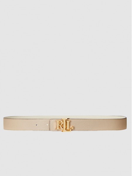 Belt Woman Cream Polo Ralph Lauren