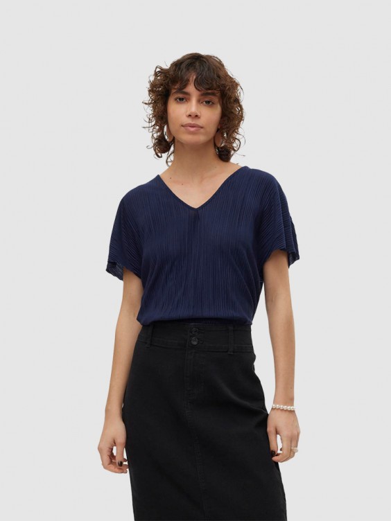 Shirt Woman Navy Blue Vero Moda - 10304421 - 10304421.38 | Mellmak 