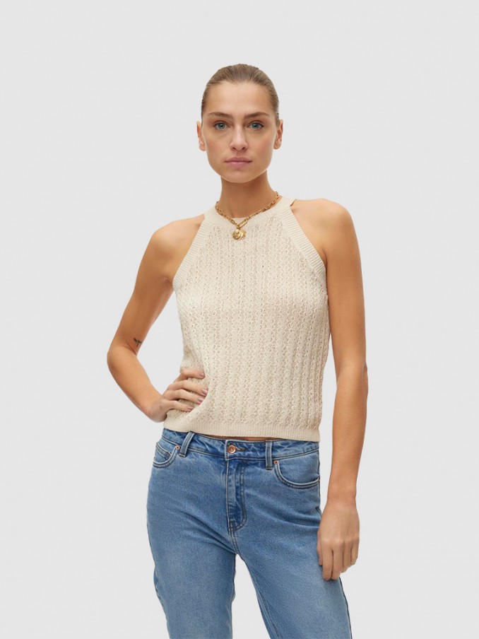 Blusa Mujer Crema Vero Moda