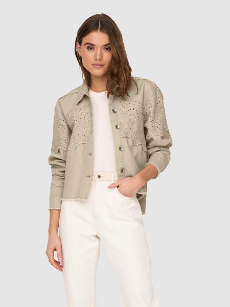 Jacket Woman Beige Only