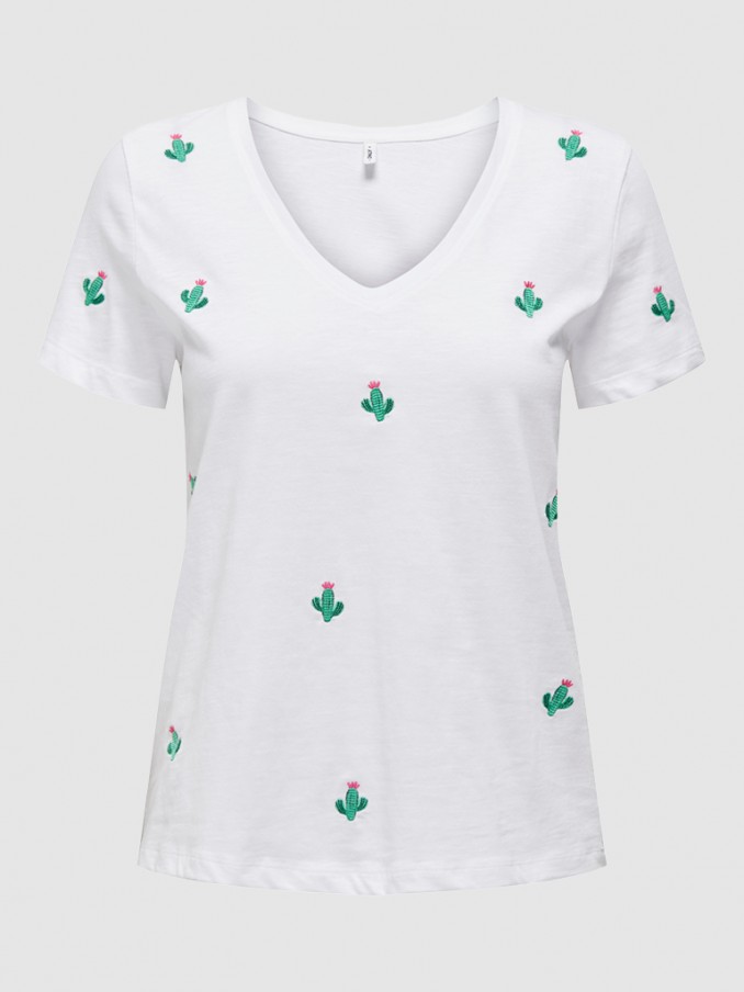 Camiseta Mujer Blanco Only