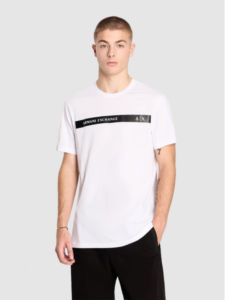 T-Shirt Man White Armani Exchange