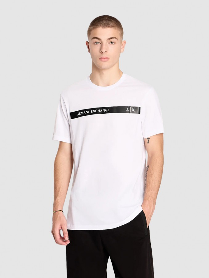 Camiseta Hombre Blanco Armani Exchange