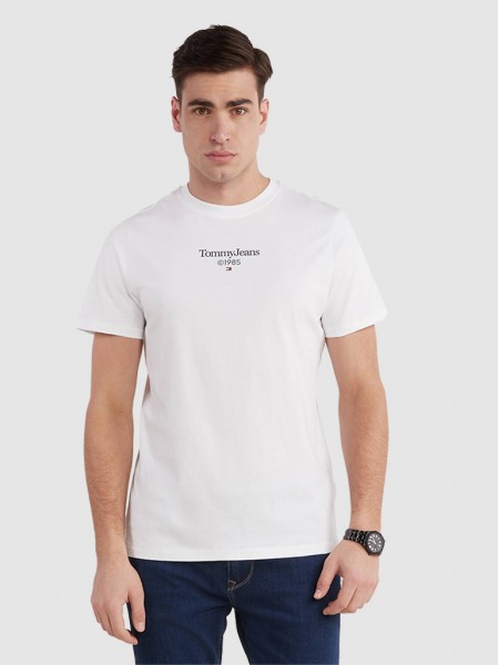 T-Shirt Man White Tommy Jeans