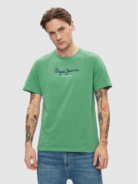 Camiseta Hombre Verde Oscuro Pepe Jeans London