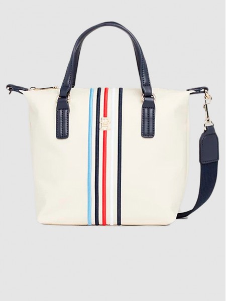 Bolsos de Mano Mujer Crema Tommy Jeans