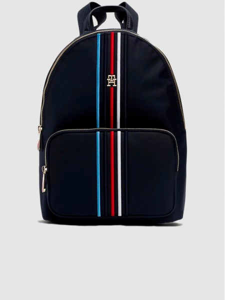 Backpack Woman Navy Blue Tommy Jeans