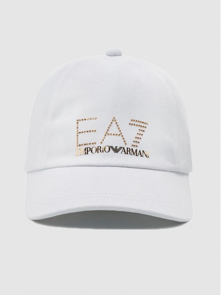 Hat Adult Unisex White Ea7 Emporio Armani