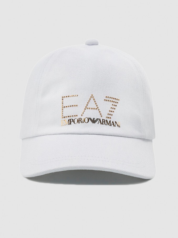 Sombrero Adulto Unisex Blanco Ea7 Emporio Armani