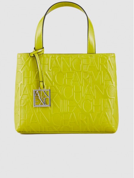 Handbag Woman Green Lemon Armani Exchange