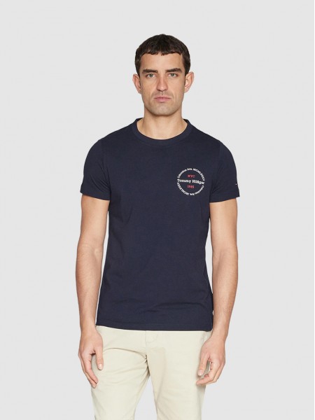 T-Shirt Man Navy Blue Tommy Hilfiger