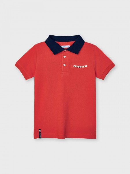 Polo Shirt Boy Orange Mayoral