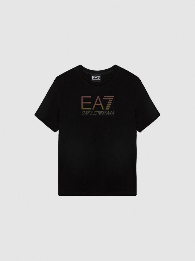T-Shirt Boy Black Ea7 Emporio Armani
