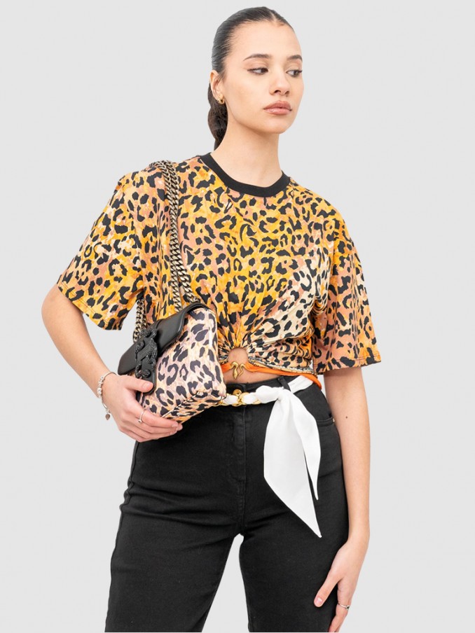 Shirt Woman Yellow Printed Just Cavalli