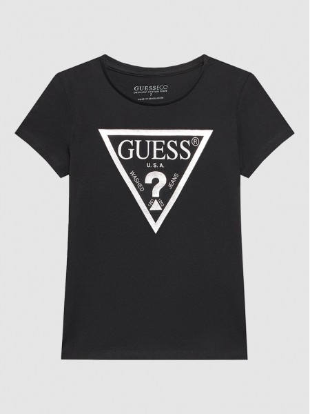 T-Shirt Girl Black Guess