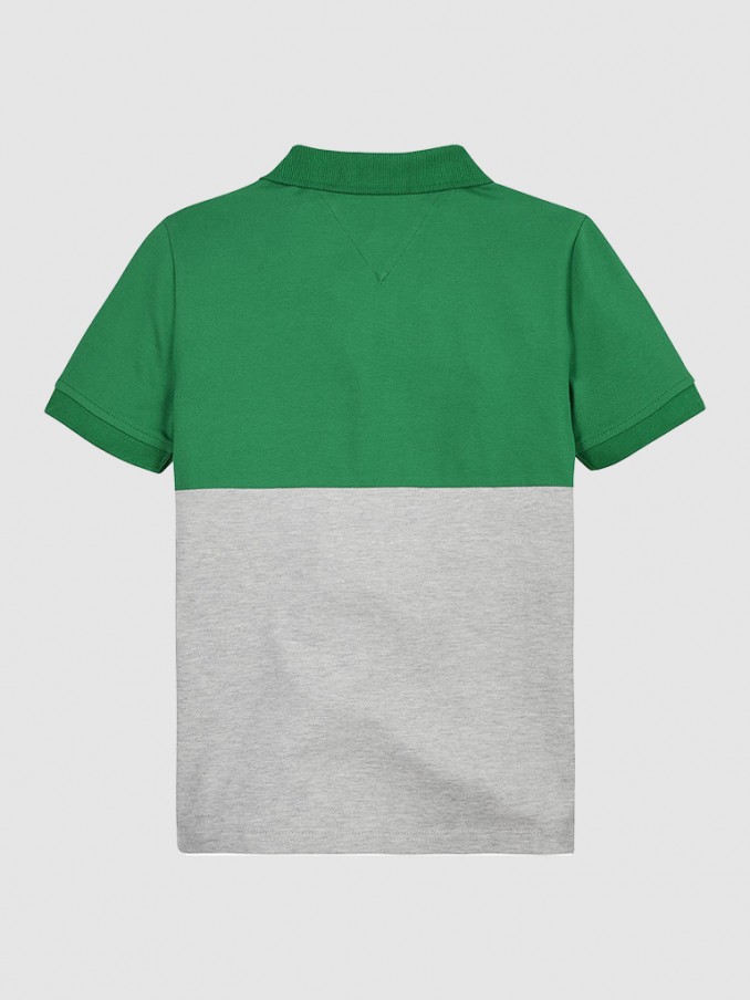Polo Menino Colorblock Tommy Hilfiger
