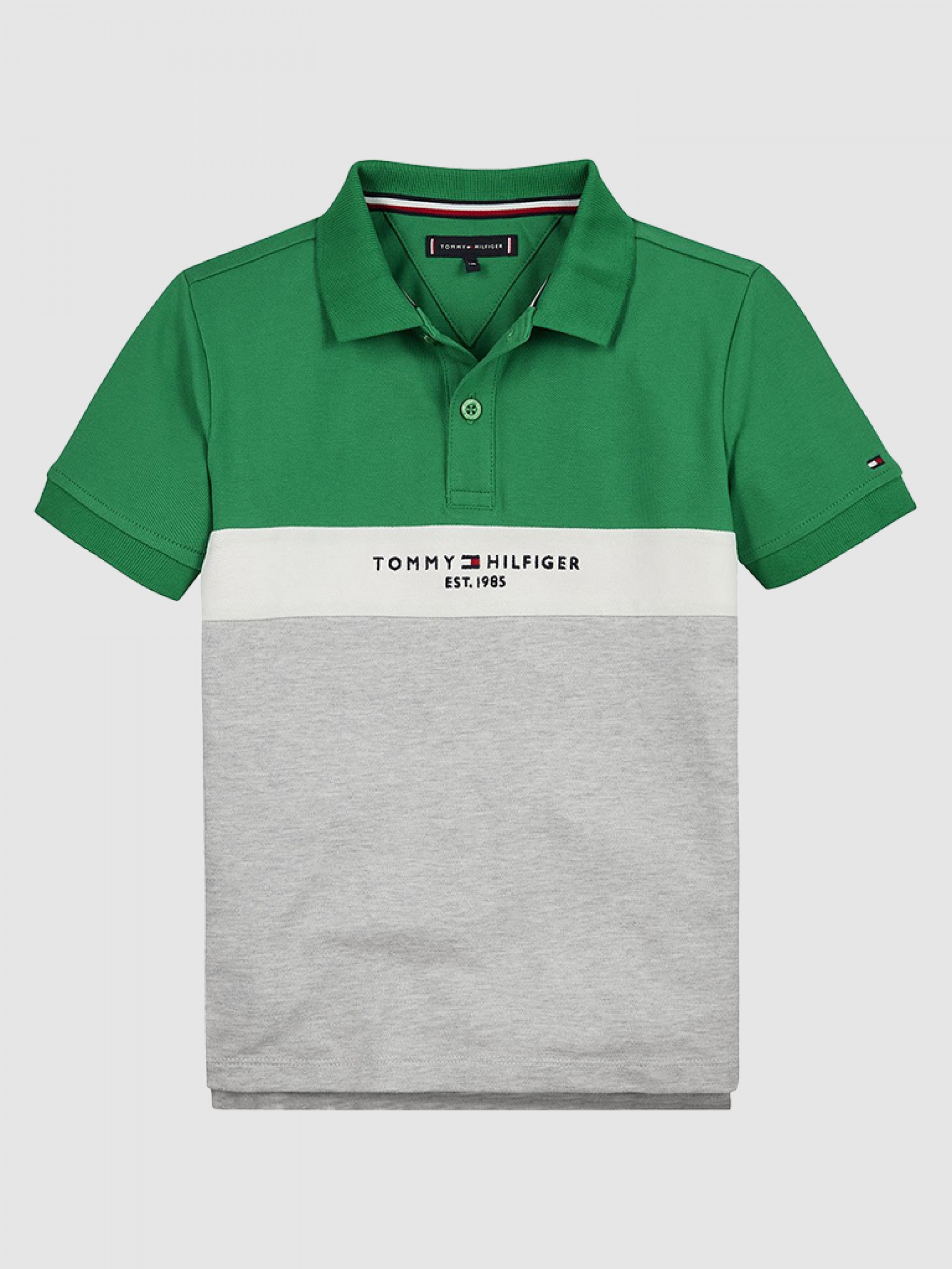 Polo Menino Colorblock Tommy Hilfiger