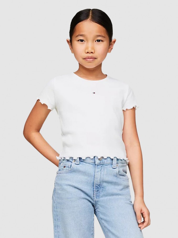 Camiseta Nia Blanco Tommy Jeans Kids