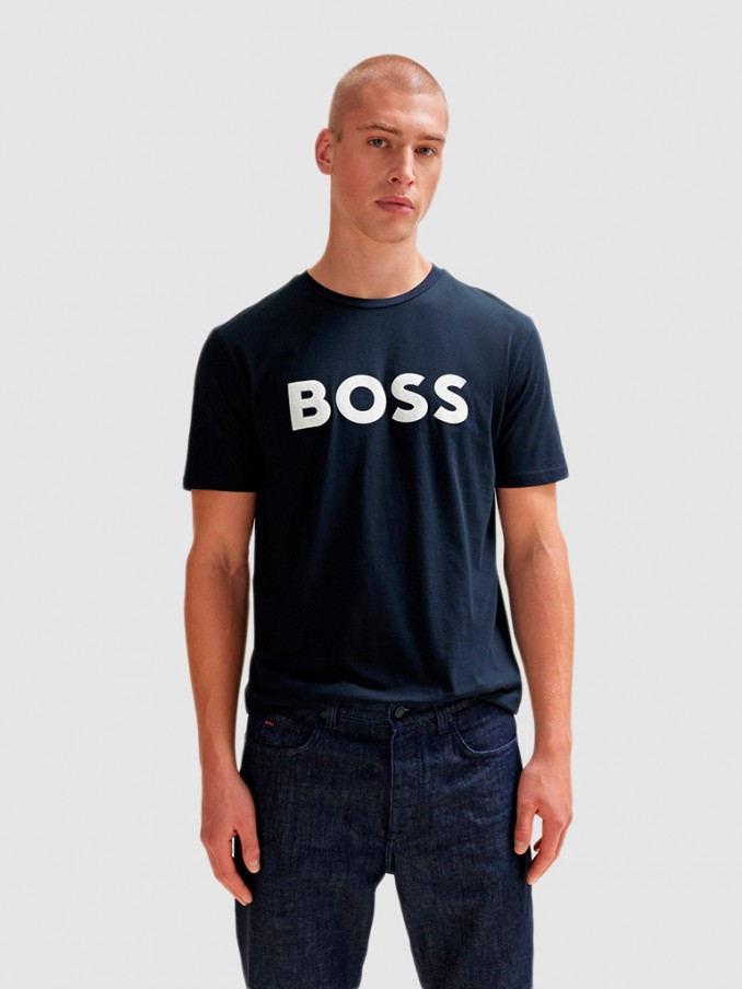 Camiseta Hombre Azul Marino Hugo Boss