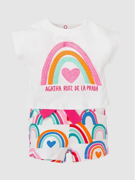Conjunto T-Shirt E Calo Menina Agatha Ruiz de La Prada