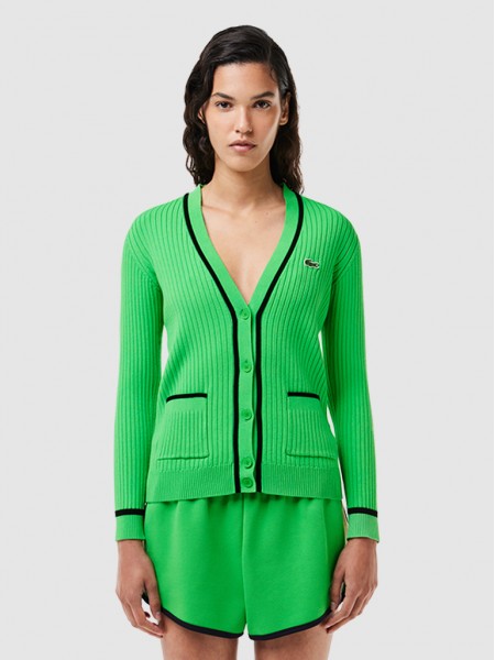 Jacket Woman Green Lacoste