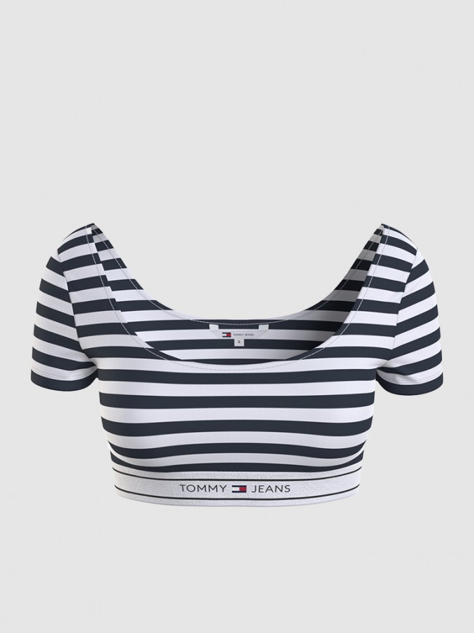 Top Mulher Croped Tommy Jeans