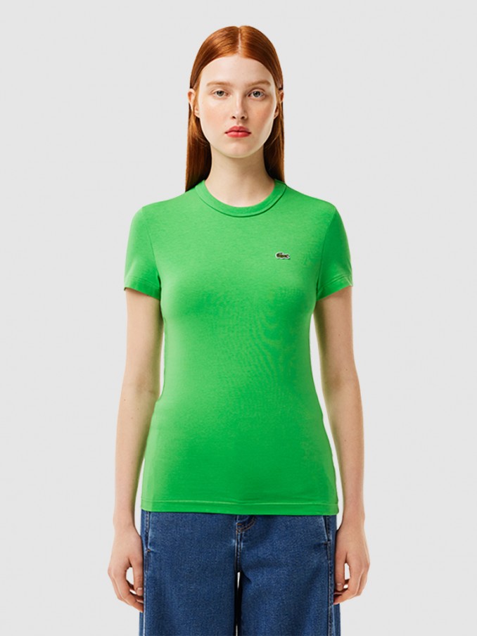 Camiseta Mujer Verde Lacoste