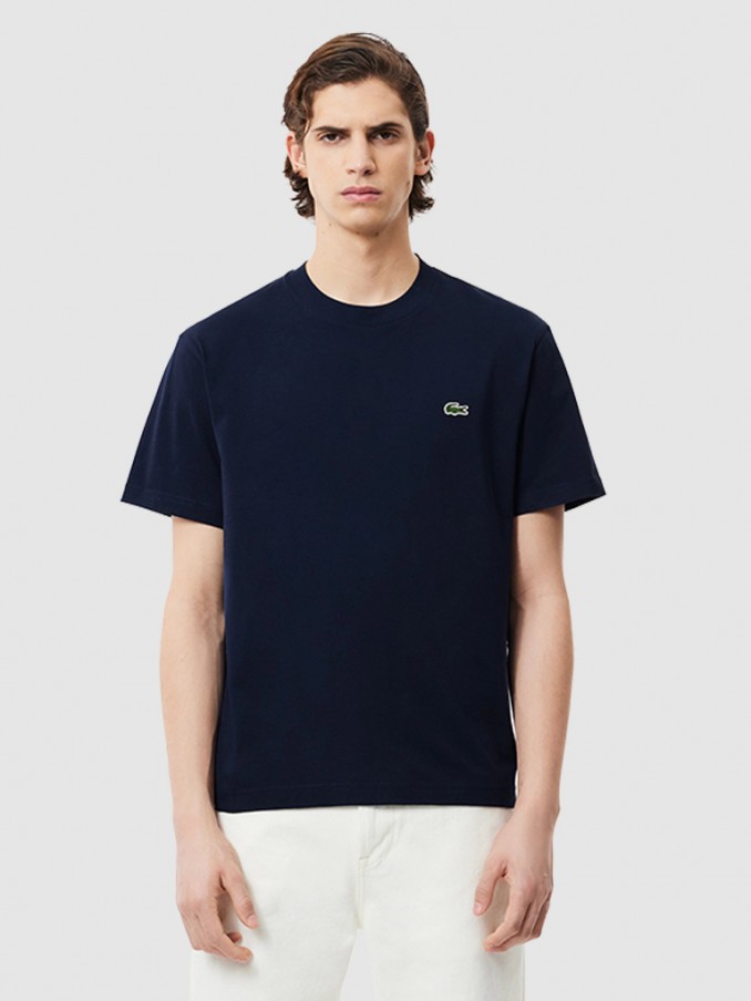 Camiseta Hombre Azul Marino Lacoste