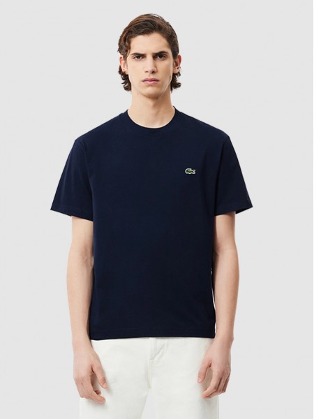 T-Shirt Man Navy Blue Lacoste