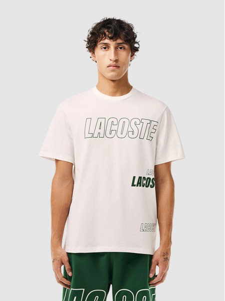 T-Shirt Man White Lacoste