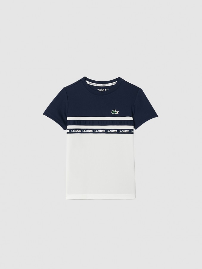 T-Shirt Boy Navy Blue Lacoste