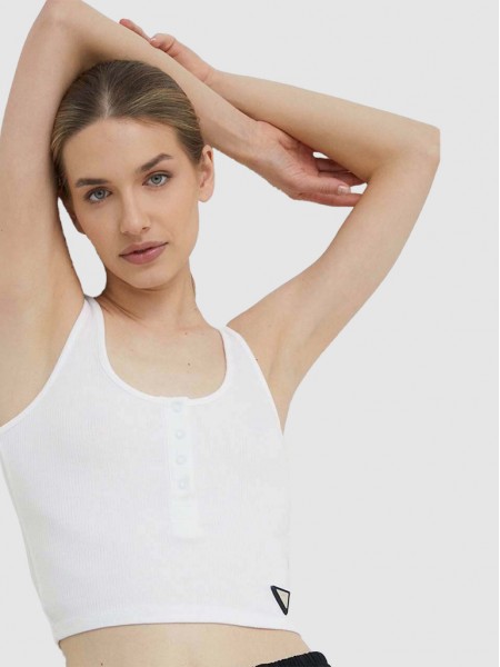 Blusa Mujer Blanco Guess Underwear
