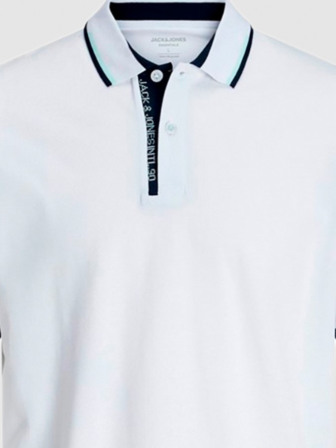 Polo Shirt Man White Jack & Jones