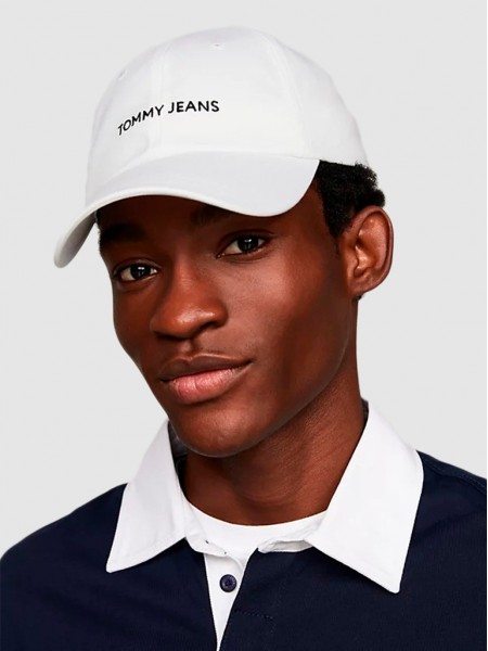 Hats Man White Tommy Jeans