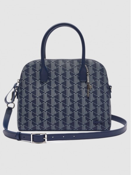 Handbag Woman Navy Blue Lacoste