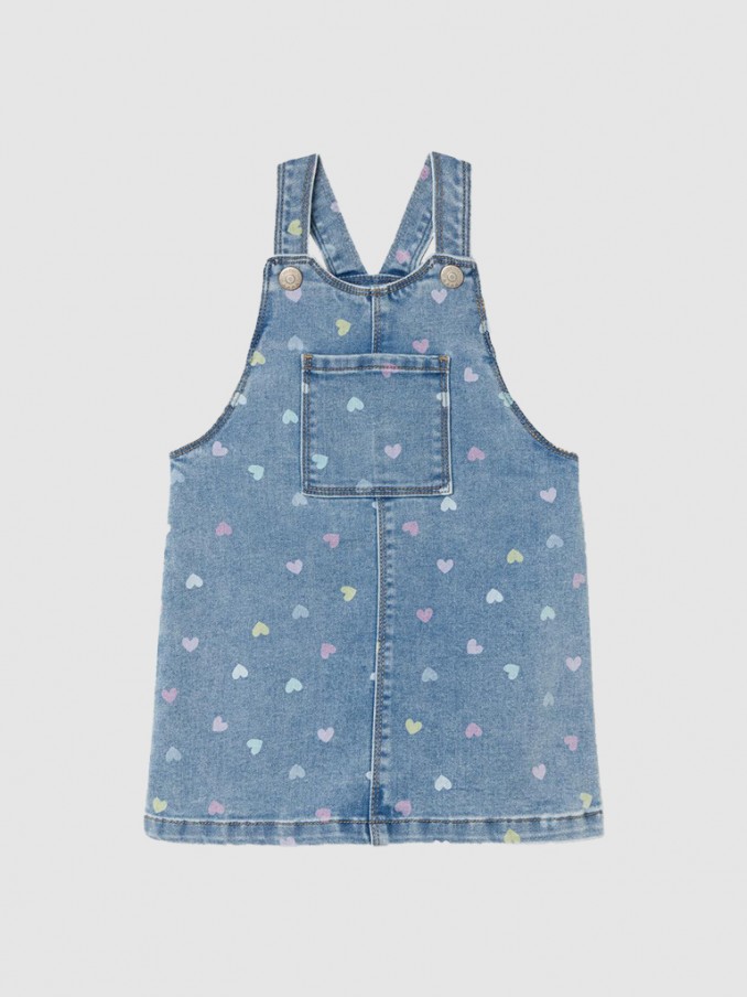 Macacao Menina Nmfrosa Short Dnm Bibskirt 3555-On F Name It