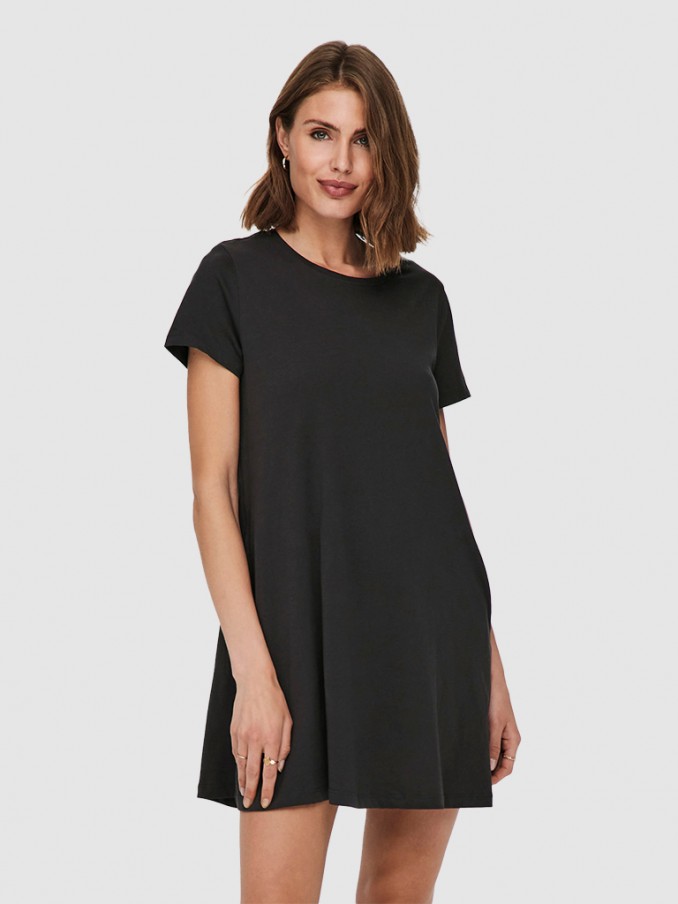 Vestido Mujer Negro Only