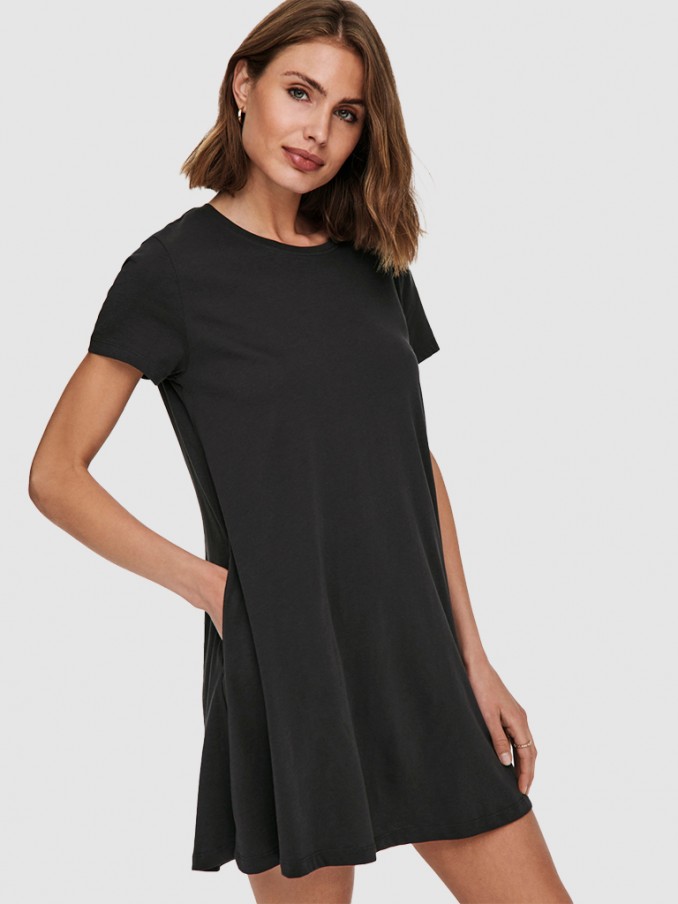 Vestido Mujer Negro Only