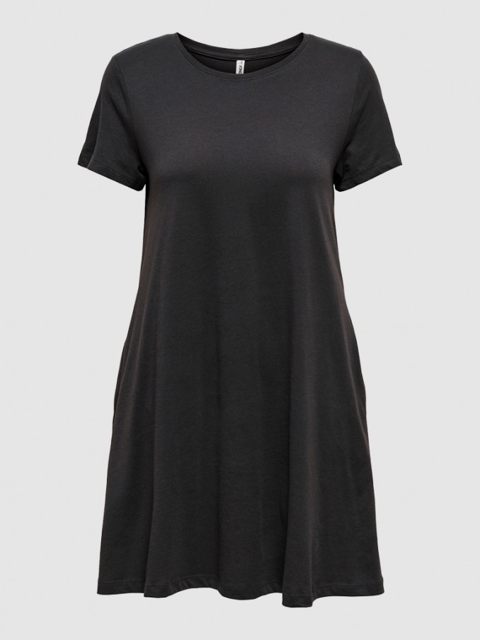 Vestido Mujer Negro Only