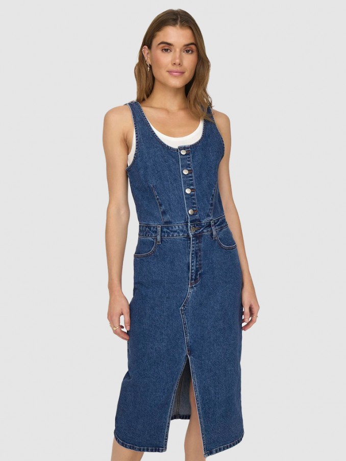 Vestido Mujer Jeans Oscuros Only