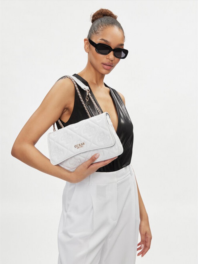 Bolsos de Hombro Mujer Blanco Guess