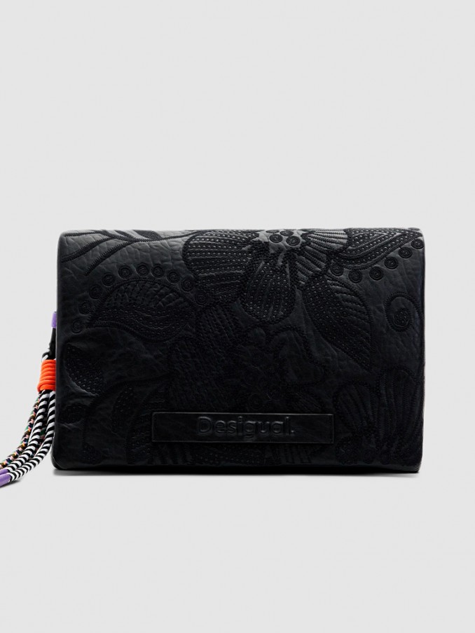 Bolsos de Hombro Mujer Negro Desigual