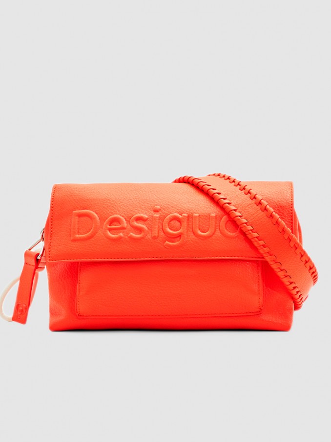 Handbag Woman Orange Desigual