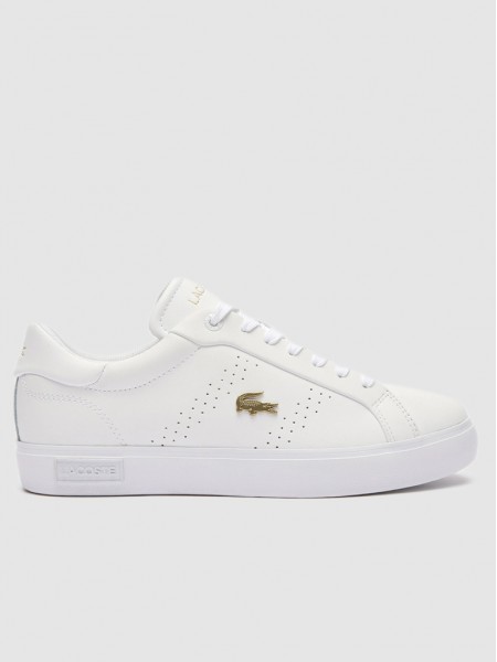 Tenis Mujer Blanco Lacoste