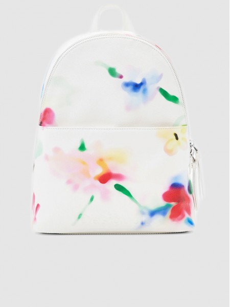 Backpack Woman White Desigual