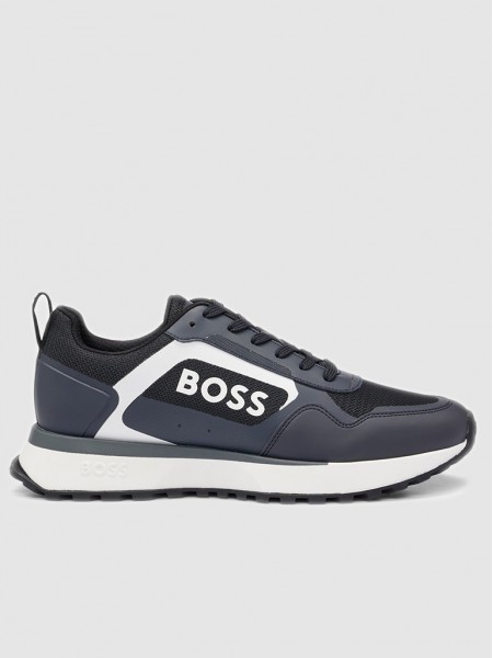 Sneakers Man Navy Blue Boss